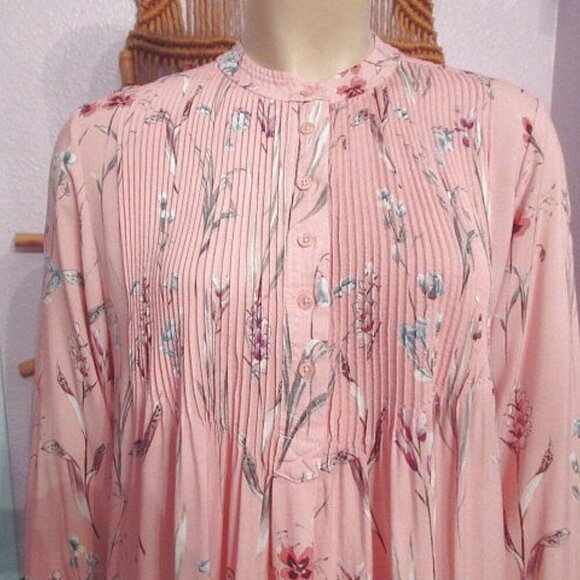 Sundance Mystic Days Pintuck Top Size S Tunic Long Sleeves Cottagecore Boho - Picture 2 of 12